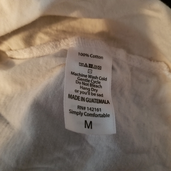 LuLaRoe Mark. White shirt/black sleeves. Medium. - Picture 2 of 5